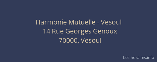 Harmonie Mutuelle - Vesoul