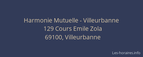 Harmonie Mutuelle - Villeurbanne