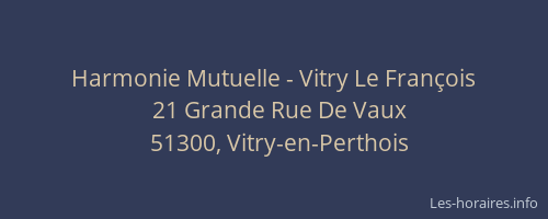 Harmonie Mutuelle - Vitry Le François
