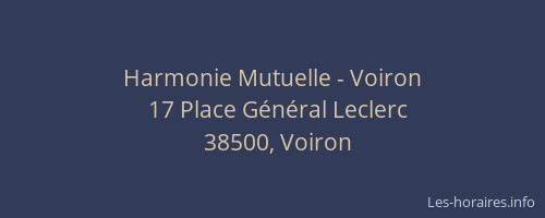 Harmonie Mutuelle - Voiron