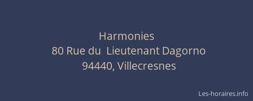Harmonies