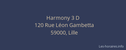 Harmony 3 D