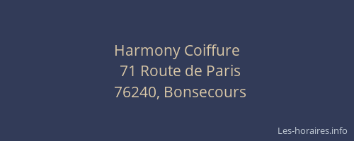 Harmony Coiffure