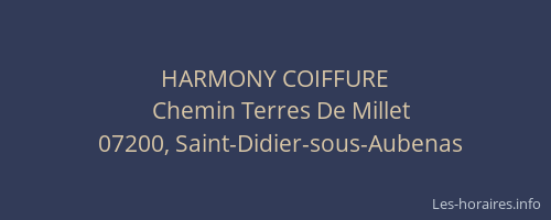 HARMONY COIFFURE
