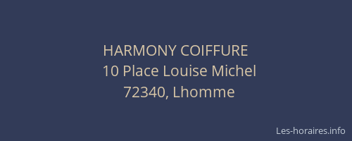 HARMONY COIFFURE