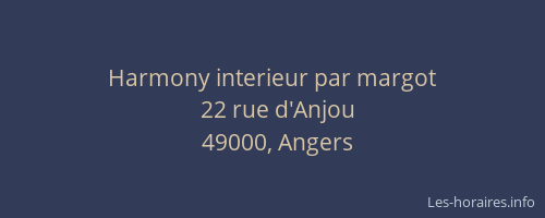 Harmony interieur par margot