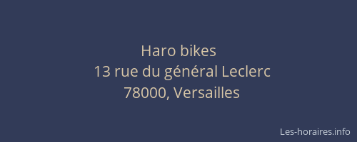 Haro bikes