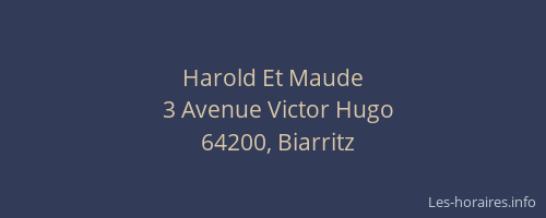 Harold Et Maude