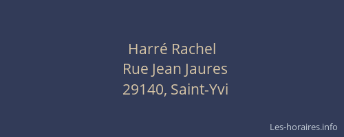 Harr&eacute; Rachel