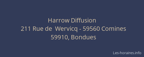 Harrow Diffusion
