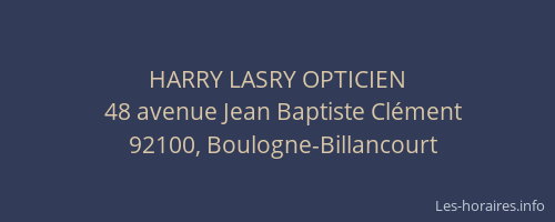HARRY LASRY OPTICIEN