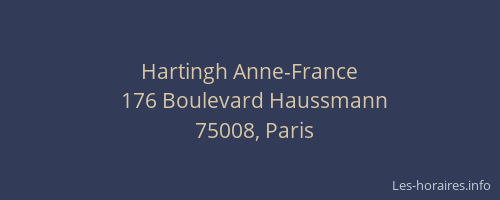 Hartingh Anne-France