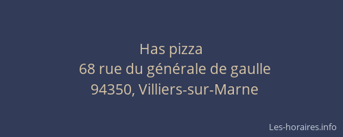 Has pizza