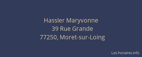 Hassler Maryvonne