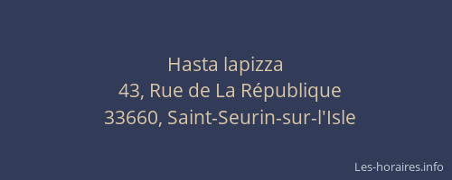 Hasta lapizza