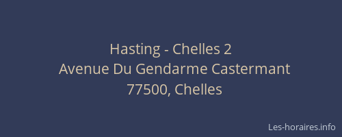 Hasting - Chelles 2