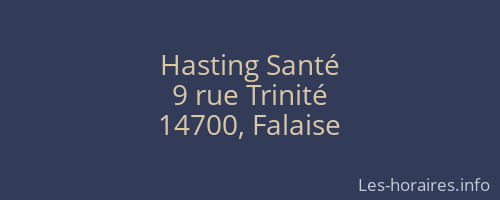 Hasting Santé