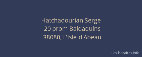 Hatchadourian Serge