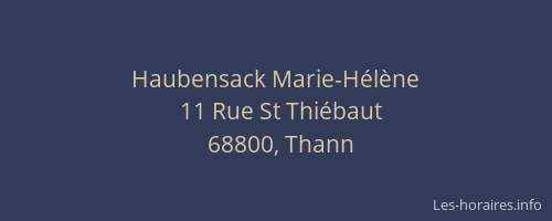 Haubensack Marie-Hélène