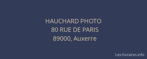 HAUCHARD PHOTO
