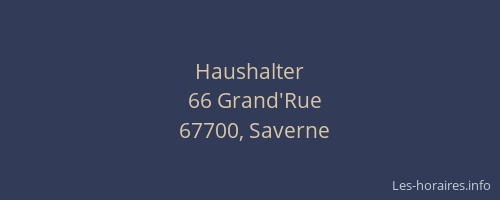Haushalter