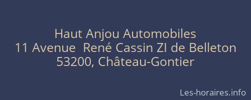 Haut Anjou Automobiles