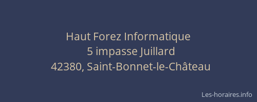 Haut Forez Informatique
