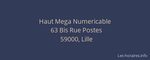 Haut Mega Numericable