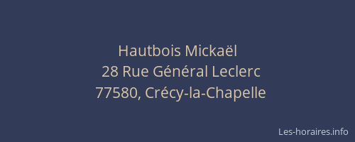 Hautbois Mickaël