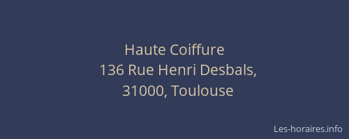 Haute Coiffure