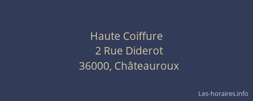 Haute Coiffure