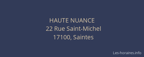 HAUTE NUANCE