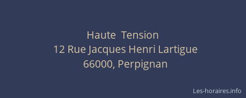 Haute  Tension