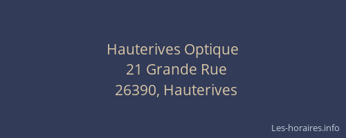 Hauterives Optique