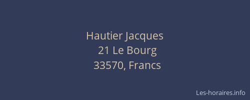 Hautier Jacques
