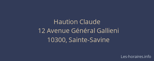Haution Claude