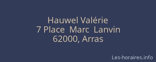 Hauwel Valérie