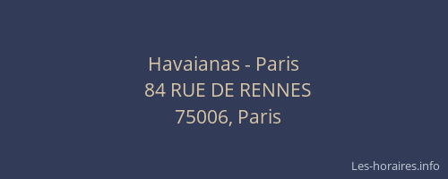 Havaianas - Paris