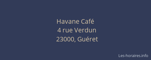 Havane Caf&eacute;