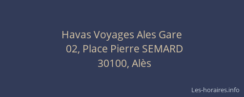 Havas Voyages Ales Gare