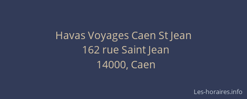 Havas Voyages Caen St Jean