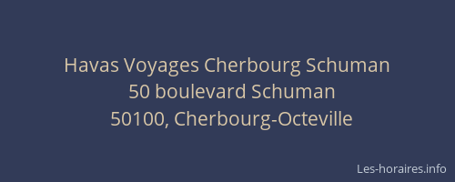 Havas Voyages Cherbourg Schuman