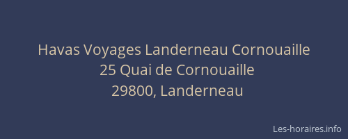 Havas Voyages Landerneau Cornouaille