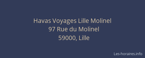Havas Voyages Lille Molinel
