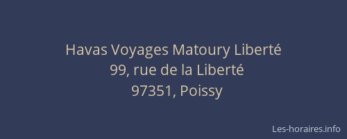 Havas Voyages Matoury Liberté