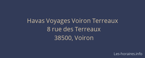 Havas Voyages Voiron Terreaux