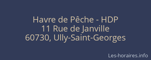 Havre de Pêche - HDP