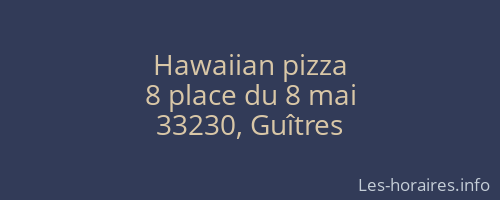 Hawaiian pizza