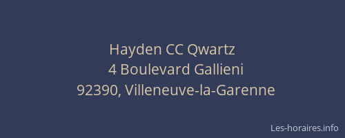 Hayden CC Qwartz