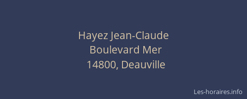 Hayez Jean-Claude